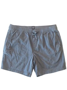 GAP Men's Light Slate Blue Cargo Shorts with Drawstring